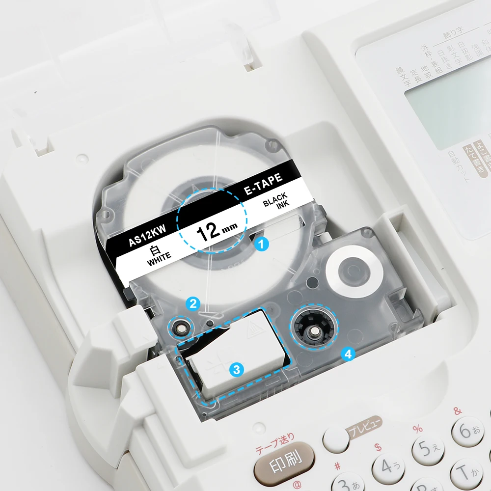 Labelife 1 шт. SS9KW фотосовместимая Epson LabelWorks LK стандартная лента 9 мм для фотографий