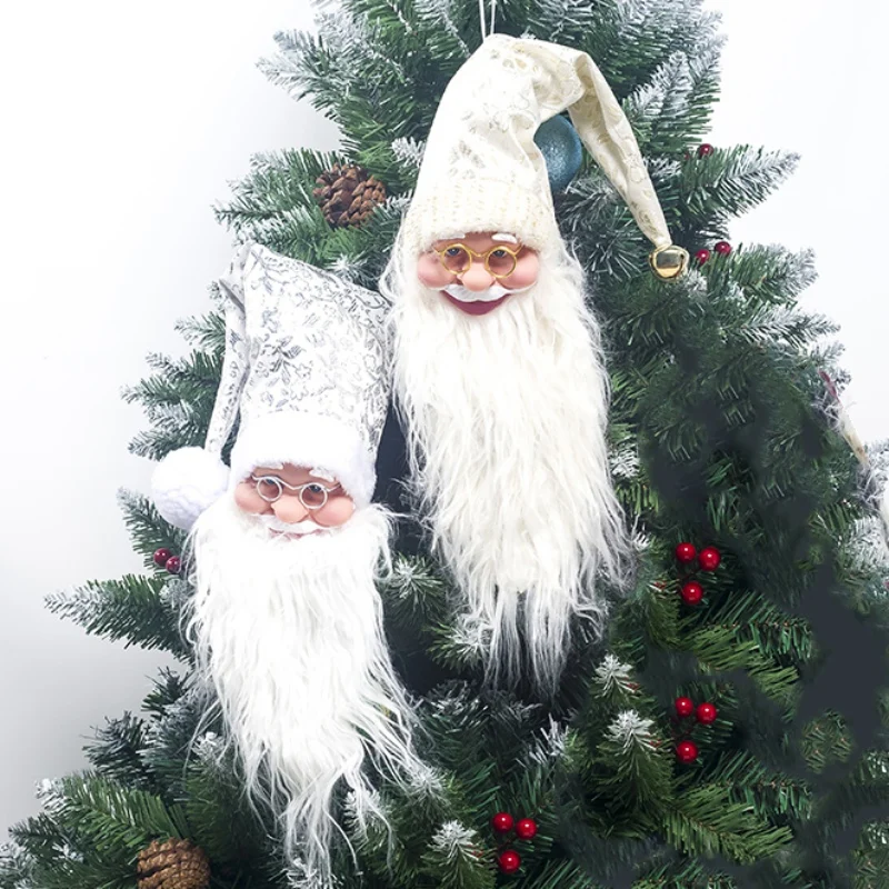 

Christmas Ornaments Plush Santa Claus Wine Bottle Decorations Xmas Tree Hanging Pendants Holiday Home Decor