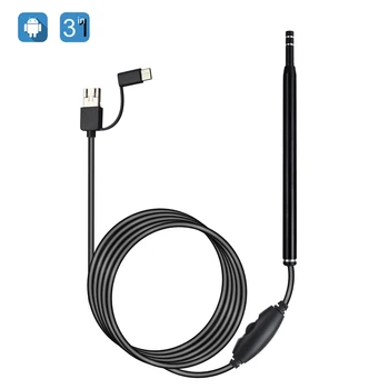

Mini Camera Ear Picker Ear Wax Removal Visual Ear Mouth Nose Otoscope Medical In Ear Cleaning Endoscope Spoon Support Android PC