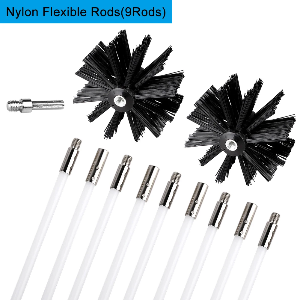 

Refrigerator Condenser Cleaning Brush Freely Combinable Length Dryer Vent Lint Remover Fireplace Chimney Brushes
