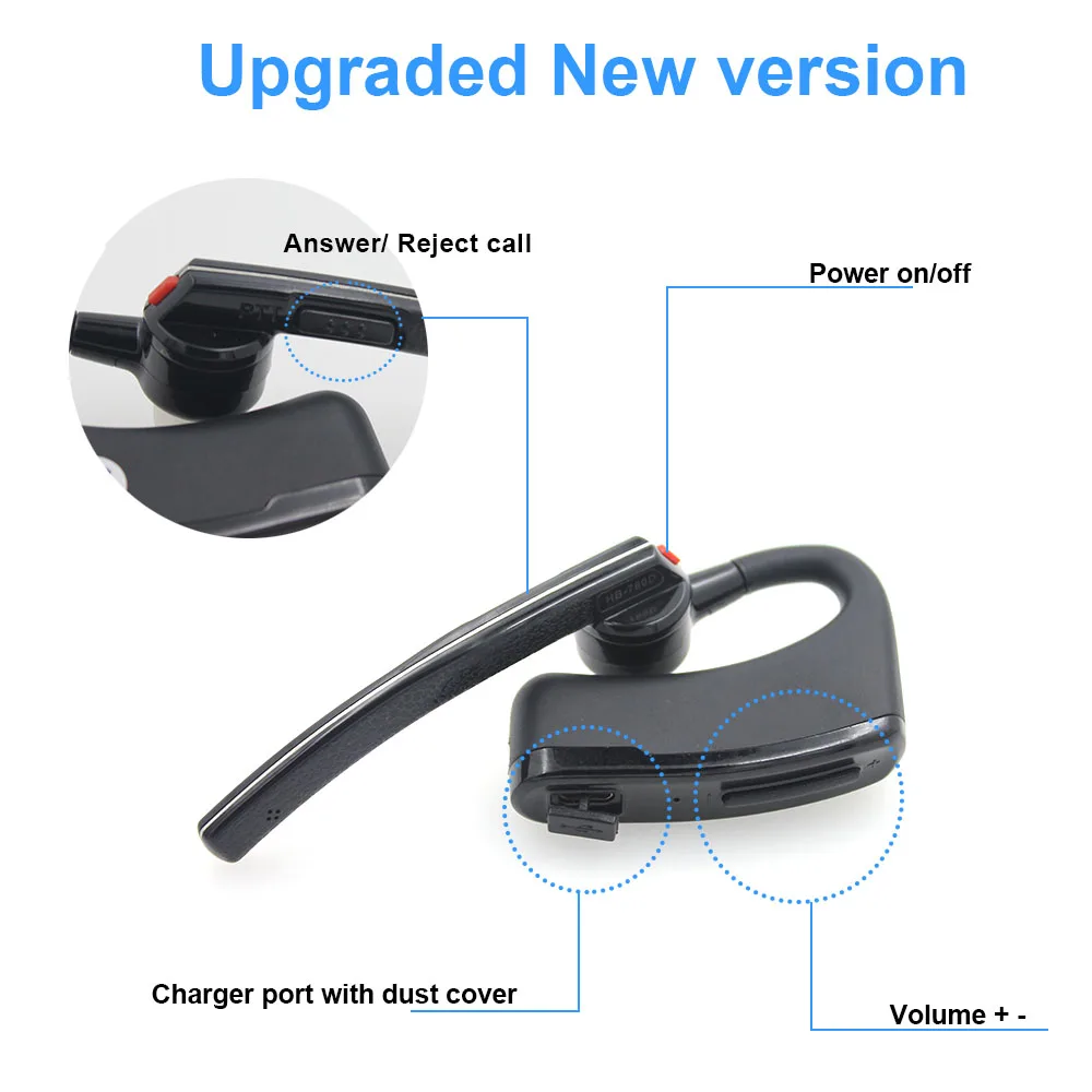 For BaoFeng UV-82 UV-5R 888S Walkie Talkie Two Way Radio Moto Bike Handsfree Bluetooth PTT Earpiece Wireless Headphone Headset