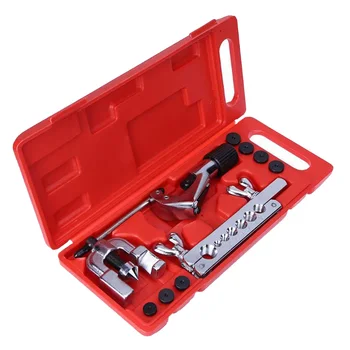 

Fuel Pipe Repair Double Flaring Dies Cutter Tool Kit Cutting Flaring Tools for Refrigeration Maintenance