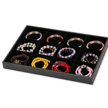 

Multi Compartments Velvet Bracelet Bangle Watch Jewelry Display Tray Watches Anklets Jewelry Trays