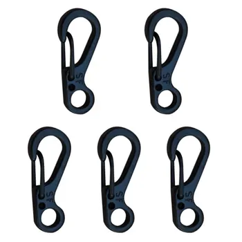 

H Mini-type Alloy Keychains Keyrings Carabiner Metal Hanging Buckle Snap Spring Clips Hook Camping Hiking Keychain Clip