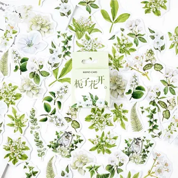 

"Fresh Jasmine" 45pcs Lot Beautiful Scrapbooking Stickers Card Making DIY Photo Album Craft Decoration Stickers