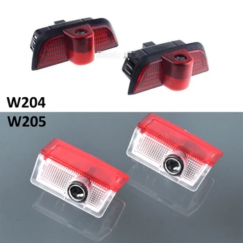 

2Pcs LED Car Door Courtesy Lamp For Mercedes Benz C Class W204 W205 160 180 200 220 230 250 300 350 Auto Entry Light Projector