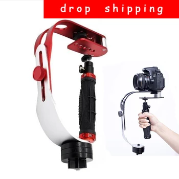 

Video Camera Stabilizer Alloy Aluminum Mini Handheld Digital Action Camera Mount Holder for DSLR Camera Drop shipping