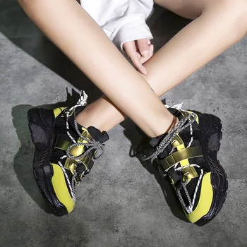 

platform sneakers women stylish sport shoes woman chunky dad sneakers trainers gym stability shoes women 42