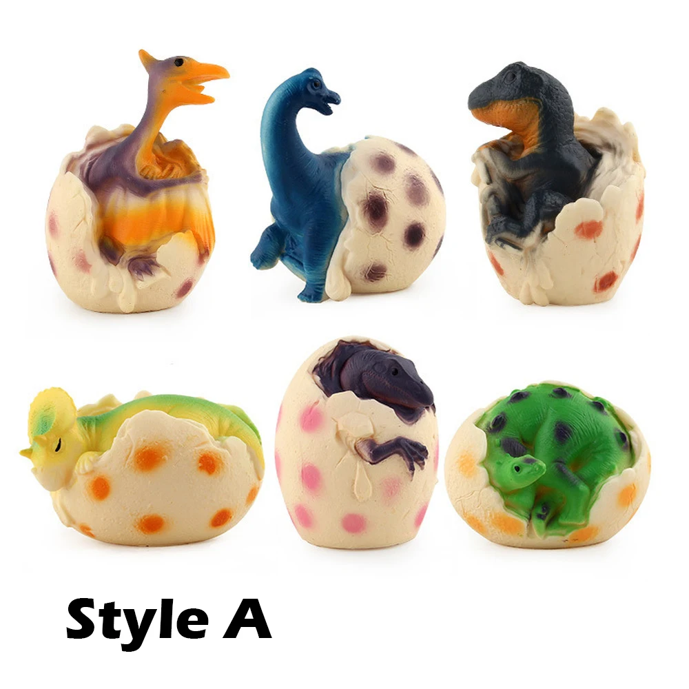 6 шт./лот игрушечные модели динозавров для детей, пластиковые игрушки для игры в парк мира, модель динозавра, фигурки для детей, подарок для мальчиков, O1143 - Цвет: Style A