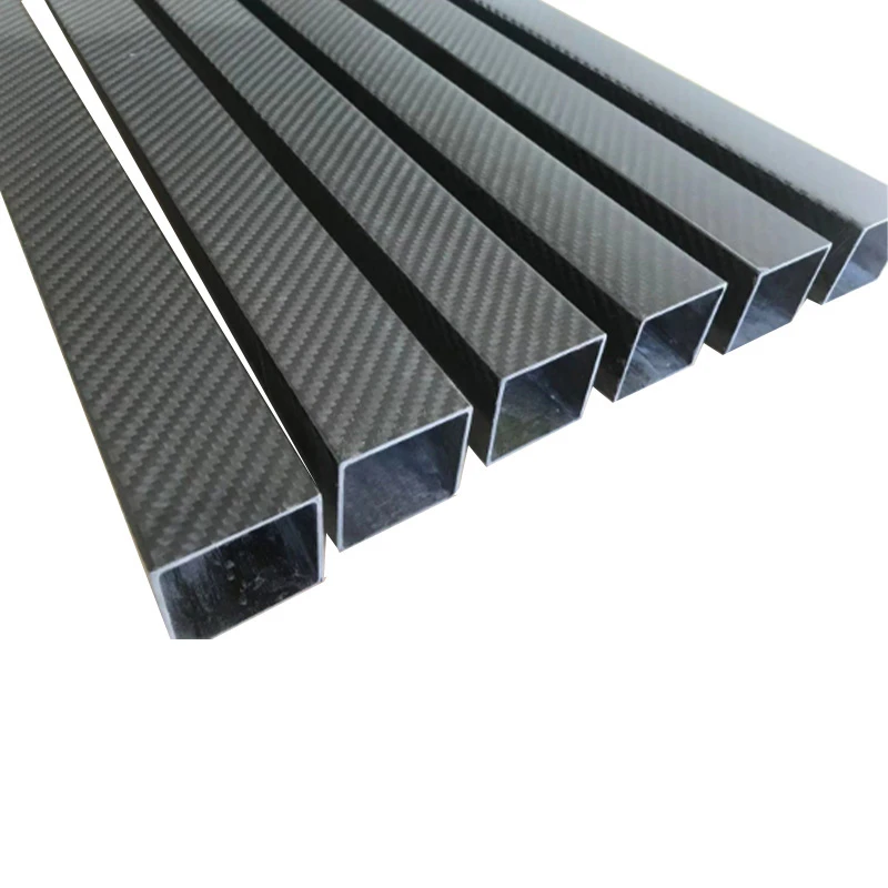 

2PCS 45x45x40mm 3K Full Carbon Fiber Square Tube High Strength Surface Twill Matte Length 500mm Customizable
