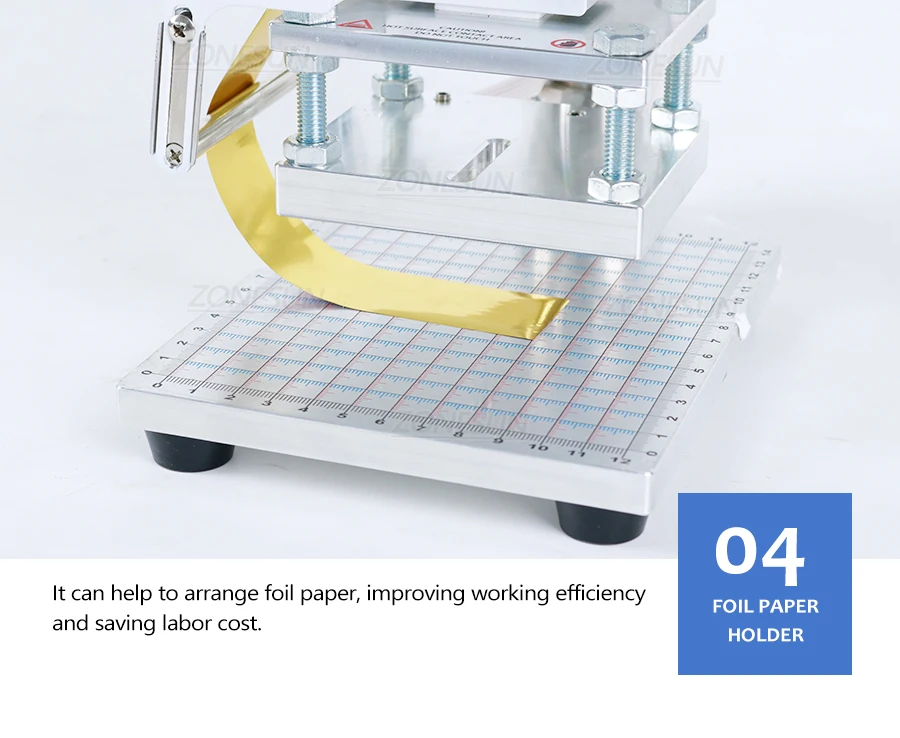 ZONESUN машина для горячего тиснения фольгой ручная машина для бронзирования с рабочим столом для карт из ПВХ кожи и бумажного кошелька 