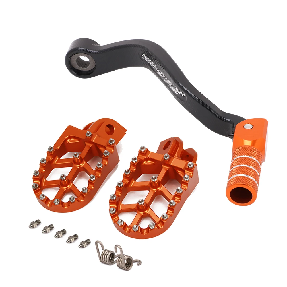 Motorcycle Foot Peg Rest Footpeg Footrest Shifter Shift Lever Pedal For KTM SX125 SX150 XC150 XCW200 SXF250 EXC250 EXC300 SXF450