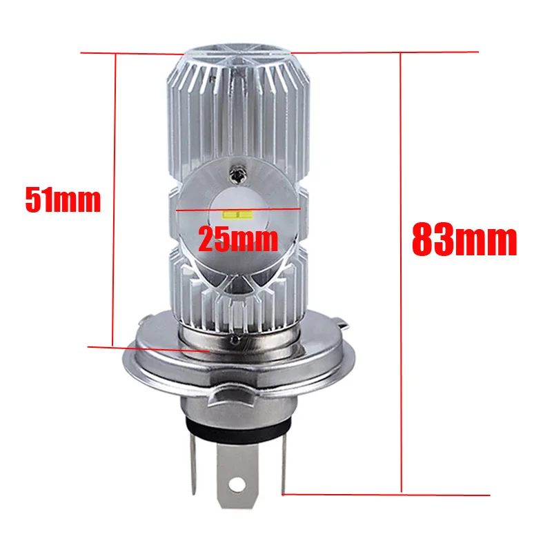 Мотоцикл Скутер UTV светодиодный H4 светильник головной светильник лампа 5700-6500K DC 9 V-85 V Горячая Распродажа