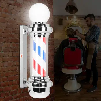

68cm LED Barber Shop Sign Rotating Illuminating Pole Waterproof Bright Stripe Light for Hair Professional Salon Accessories