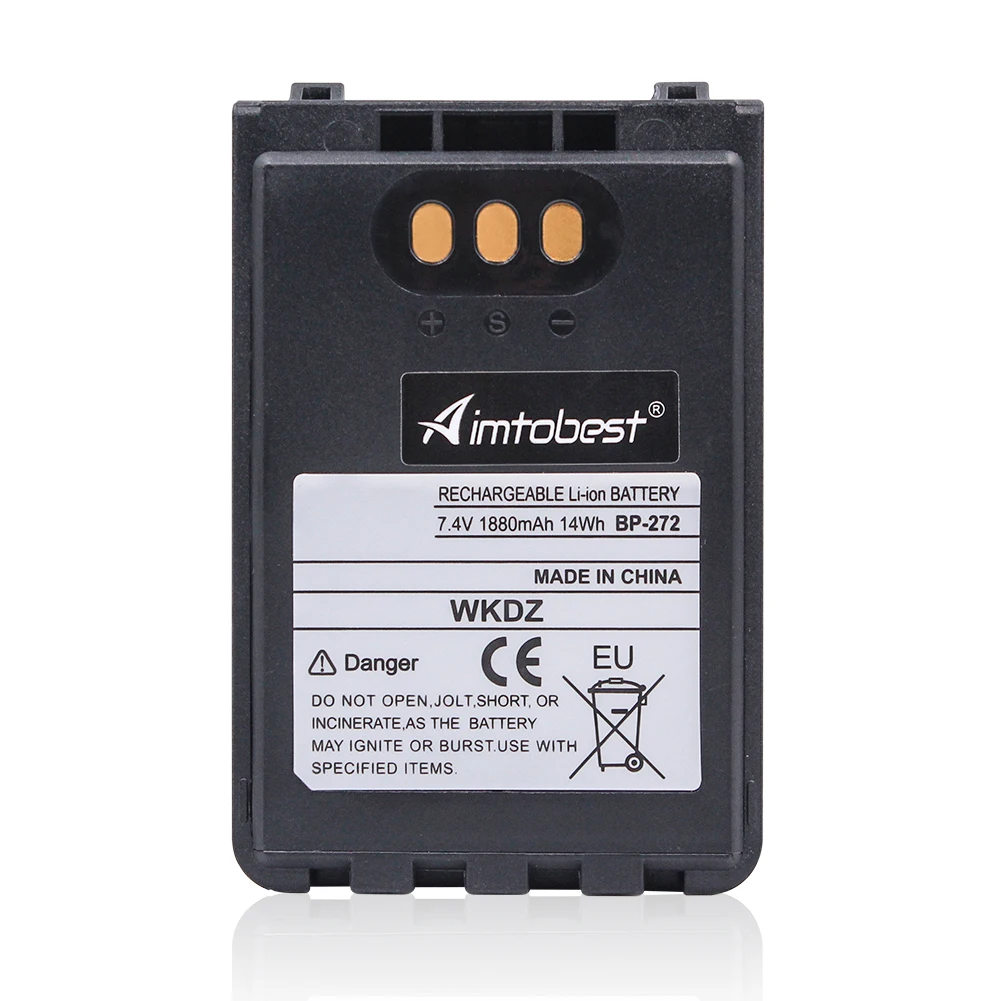 BP-272 1880mAh Li-Ion batería Compatible con Radio ICOM IC-31A IC-31E IC-51A IC-51E BP-271 BP272 BP-272Li Walkie Talkie de la batería