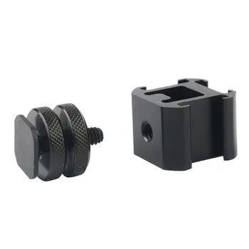 

3 Hot Shoe Mount Adapter Dual Screws Stand Holder for DSLR Camera Flash Light
