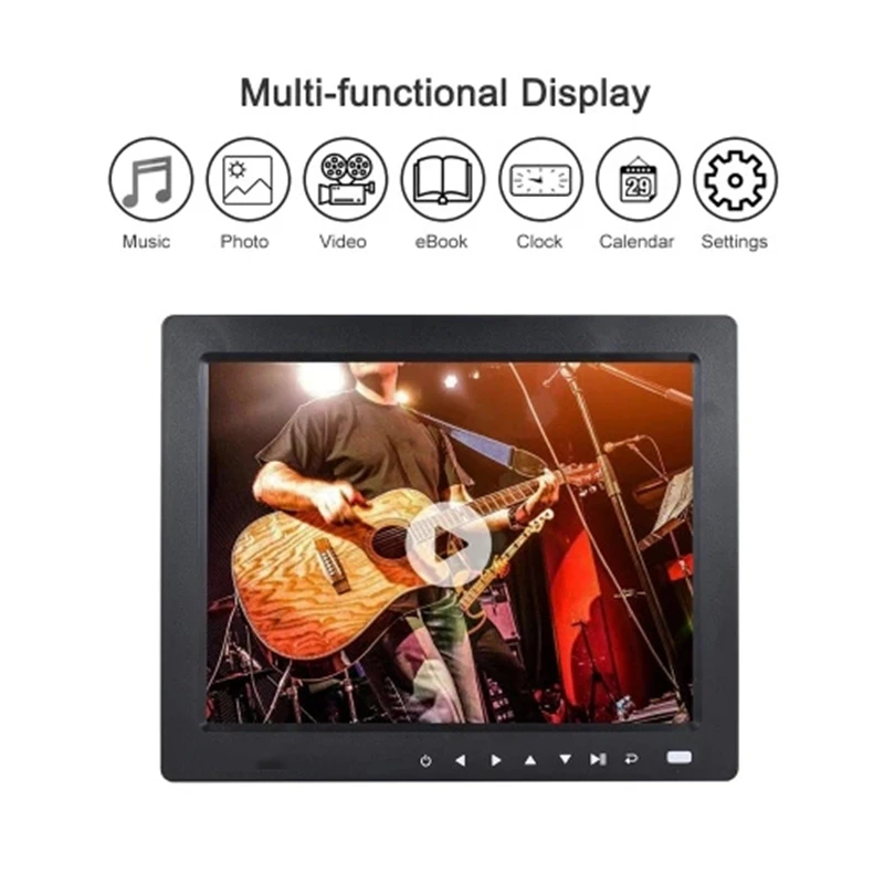 FULL-10 Inch HD Desktop Album Digital Photo Frame/Display Image/1080P MP4 Video/MP3 Audio/TXT EBook/ Clock /Calendar /Support Au