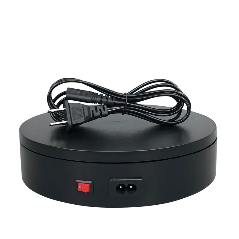 

20cm 220V Electric Turntable 360 Degree Automatic Rotating Photography Turntable Product Video Shooting Display Stand load 20 kg