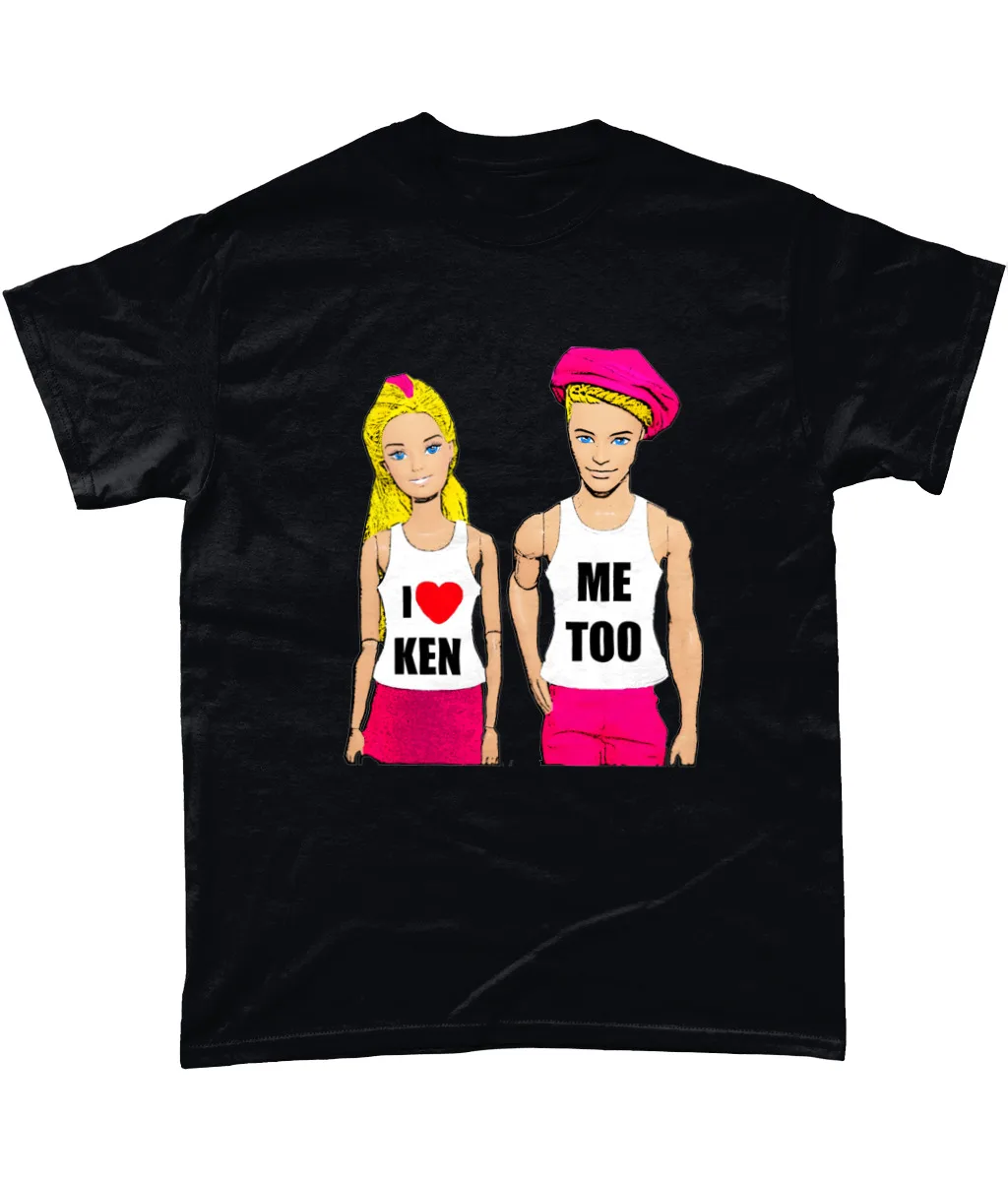 Забавная футболка для геев с надписью I Love Ken Me Too ЛГБТ Blk 2XL | Мужская одежда
