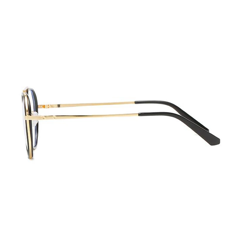 Double Beam Metal Polygon Finished Myopia Glasses Women Men Literary Student Prescription Eyeglasses Diopter 0 -0.5 -1.0 To -6.0 2