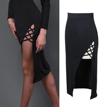 Юбка для латинских танцев для женщин сексуальная тонкая юбка S Latino тренировочный костюм Женская Профессиональная бальная комната Samba тренировочная одежда DL4417