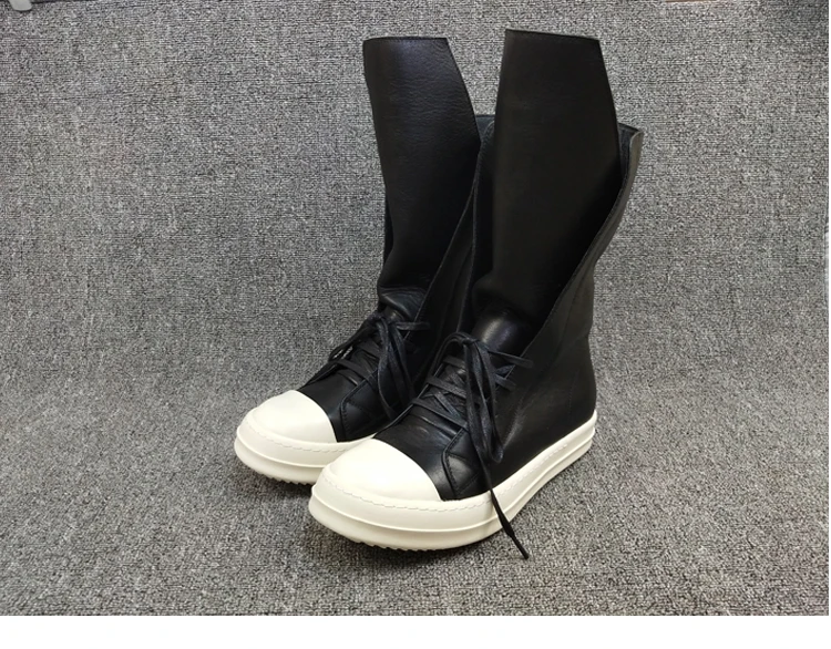 Fashion Men Women High-top Black Sneakers - true deals club