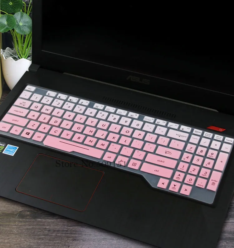 Силиконовый защитный чехол-клавиатура для Asus TUF FX705GM FX705GD FX705 fx705ge FX705G FX 705 GD GM Gaming 1" 17,3 дюймов - Цвет: GradualPink