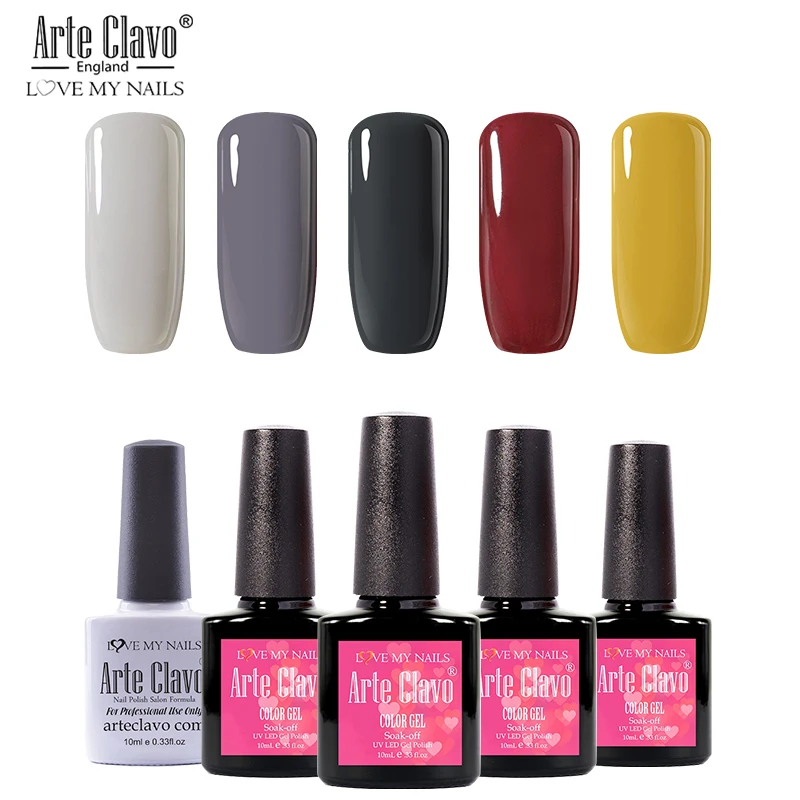 10ml-zh30 E Clavo 3 шт./компл. Гель-лак набор для ManicureSemi постоянного лаки для ногтей замочить от УФ-светодиодный ногти гель лак для ногтей маникюр - Цвет: 10ml-zh30