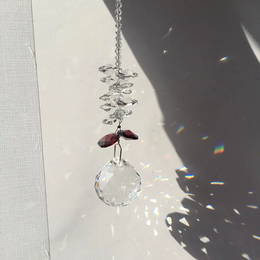 30 мм Хрустальное окно солнцезащитный Ловец коллекция бисера Suncatcher домашний и садовый декор Радужный производитель, прозрачные хрустальные призмы