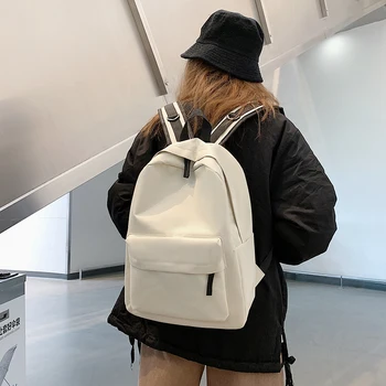 

Women Backpack Girls Simple Casual Oxford Student School Shoulder Bookbag Female Solid Color Large Capacity Travel mochila