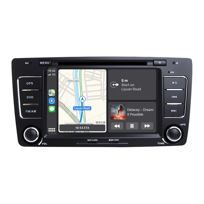 Android 9,0 gps Навигация DVD с CarPlay для Skoda Octavia II A5 Yeti 2008 2009 2010 2011 2012 2013 автомобильный мультимедийный плеер