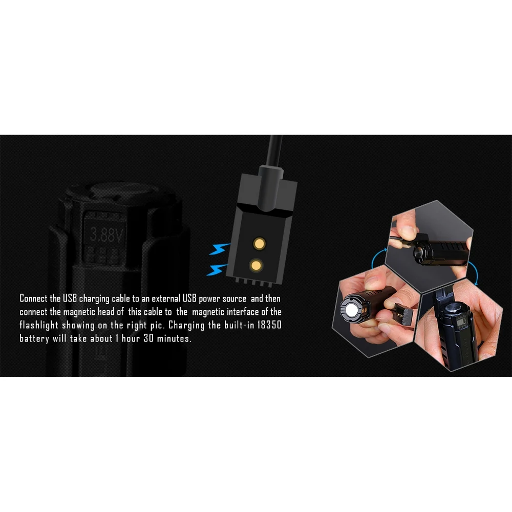 Lâmpada de Emergência Led para Acampamento Imalent D-series Lanterna Tocha Holofotes Ld70 4000lumen Xhp70 Gen.2 4 Imalent-lanterna led ld70 xhp70 gen.2 d-series, 4000