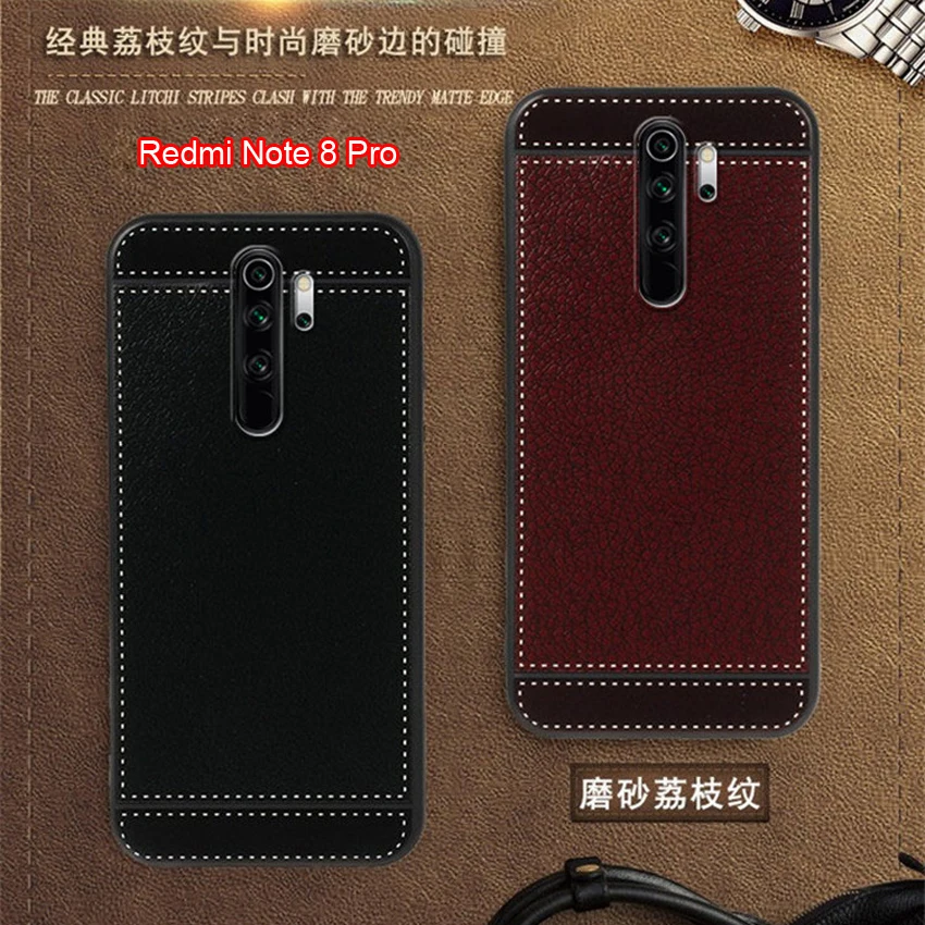 Чехол для Xiaomi Redmi Note 8 Pro чехлы 6 53 дюйма мягкий черный силикон Классические полоски