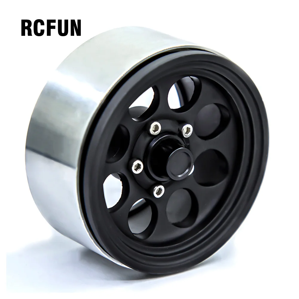 

4pcs ALLOY ROCK CRAWLER BEADLOCK WHEEL RIM 1.9" FOR AXIAL RACING SCX10 TRX-4 TF2 RUFUN RC CAR S284