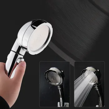 

Handheld Shower Head With ON/OFF Pause Switch Adjustable 3 Spray Modes Water Saving Showerhead Bathroom Shower Accessories uv