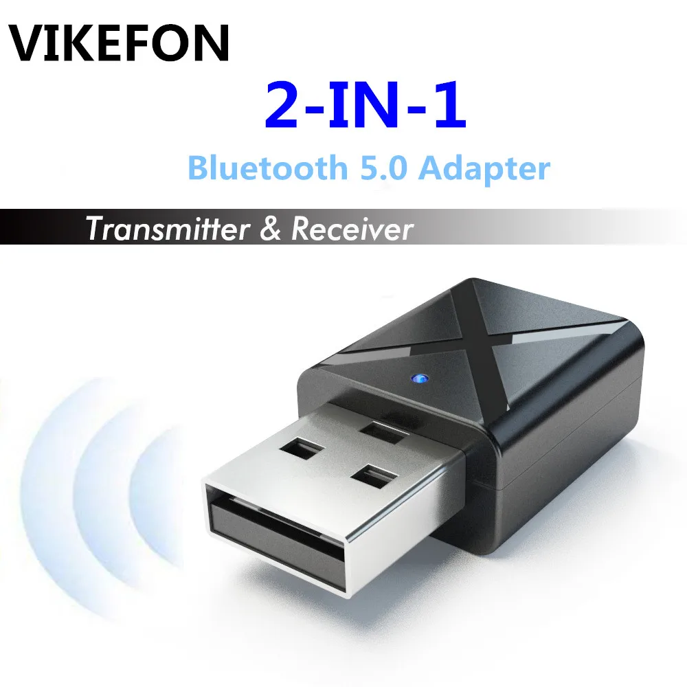 

VIKEFON Bluetooth 5.0 Audio Receiver Transmitter Mini Stereo Bluetooth AUX RCA USB 3.5mm Jack For TV PC Car Kit Wireless Adapter