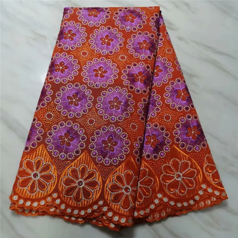 

African Dry Cotton Lace Fabric 2021 High Quality Lace Swiss Tulle Lace Sewn In Switzerland Nigeria Lace Fabric PL4673