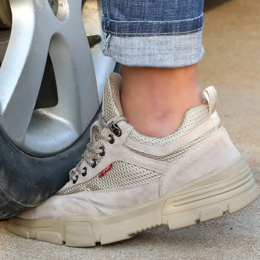 DM27 2020 NEW summer Breathable Steel Toe Work Safety Shoes Men Anti-smashing Puncture Proof Casual Security sports shoes