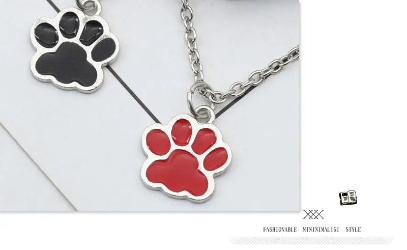 Fashion Dog Paw Cat Footprint Necklace for Women - PeticaDeals