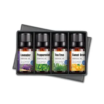 

4bottles/set Essential Oil Tea Tree Natural Ingredients Extract Anti Wrinkle Skin Lifting Moisturizing Nourishing Essence for Fa