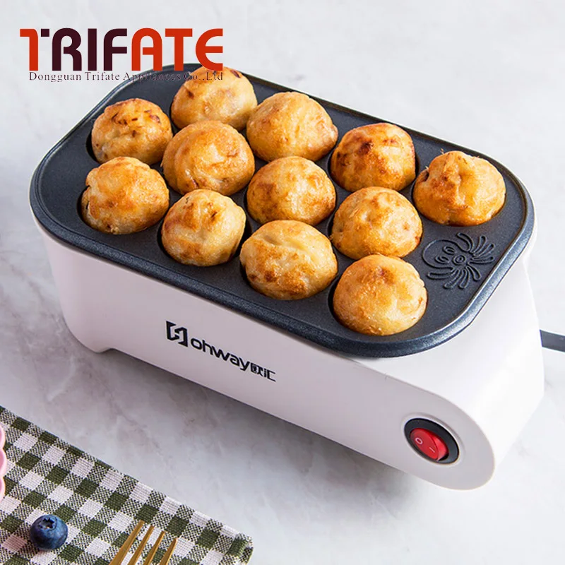 Small Takoyaki Maker BBQ Grill Non stick pan Mini Frying pan baking