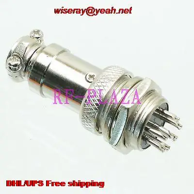 DHL/EMS 50 шт. Авиационная вилка M16 16 мм 7pin штекер для панели шасси Metal-A6