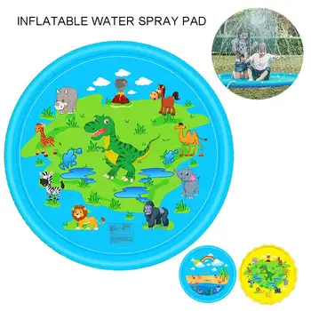 

New Outdoor Lawn Beach Sea Animal Inflatable Water Spray Kids Sprinkler Play Pad Mat Water Games Beach Mat Cushion Toys