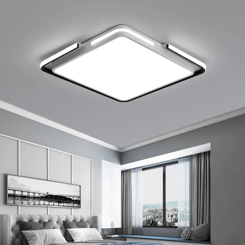 

Led Chandelier rectangle square lamp light modern simple for living room dining room bedroom study room