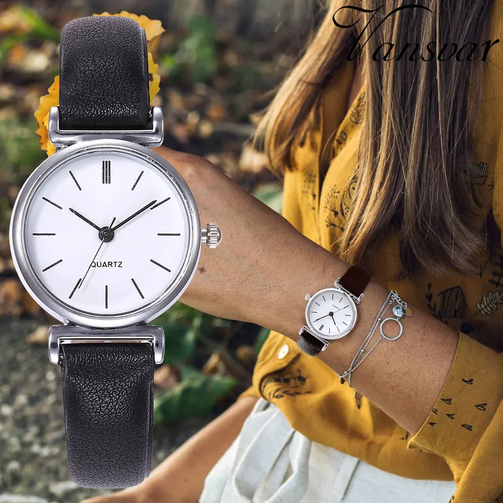 

Small fresh female watch clock retro style fashion casual women watch college style student trendy girls wristwatch New arrival