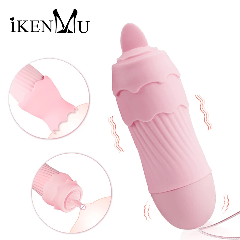 iKenmu Vibrators Tongue Vibra Masturbator Oral Sex Vagina Erotic Toy Female Sex Toys Nipple Sucker Massage Clitoris Stimulator