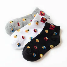 Женские хлопковые носки, новые популярные сезонные носки с вышивкой из мультфильма, женские модные удобные носки Harajuku Fresh Cute, AA04