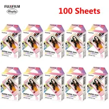 10-100 листов Fujifilm Instax mini пленка для ЖК-дисплея с подсветкой Fujifilm Фотоаппарат моментальной печати 7 8 9 25 50s 70 90 SP-1 SP-2 смартфон фотопринтер