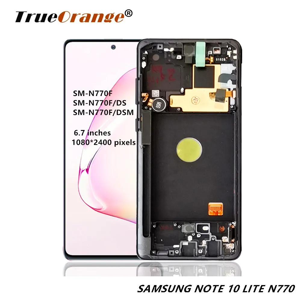 Для Samsung Galaxy Note 10 lite Lcd N770F/DS N770F/DSM с рамкой дисплей сенсорный экран дигитайзер для