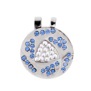 

Zinc Alloy Bling Rhinestone Golf Hat/Cap/Visor Clip And Marker